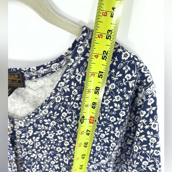 Vintage Eddie Bauer Maxi Dress Womens Medium Button Down Cottage Tradwife Floral - Picture 7 of 8